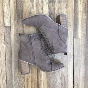 Brown booties. NWT.